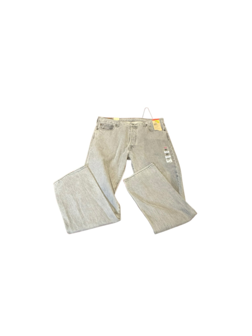 Men's Levi's 501 Original Fit Jeans Grey Waist 36 x 32